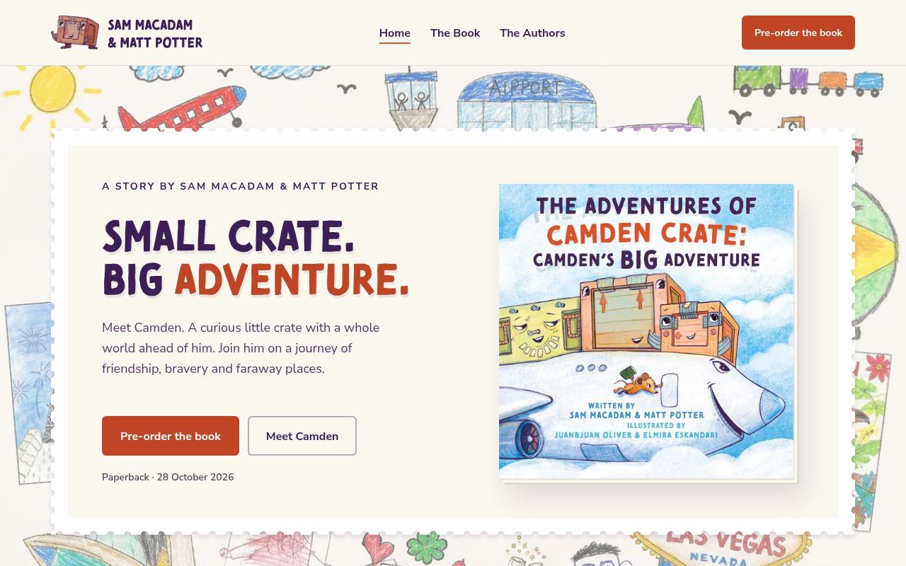 Homepage screenshot of camdencrate.com