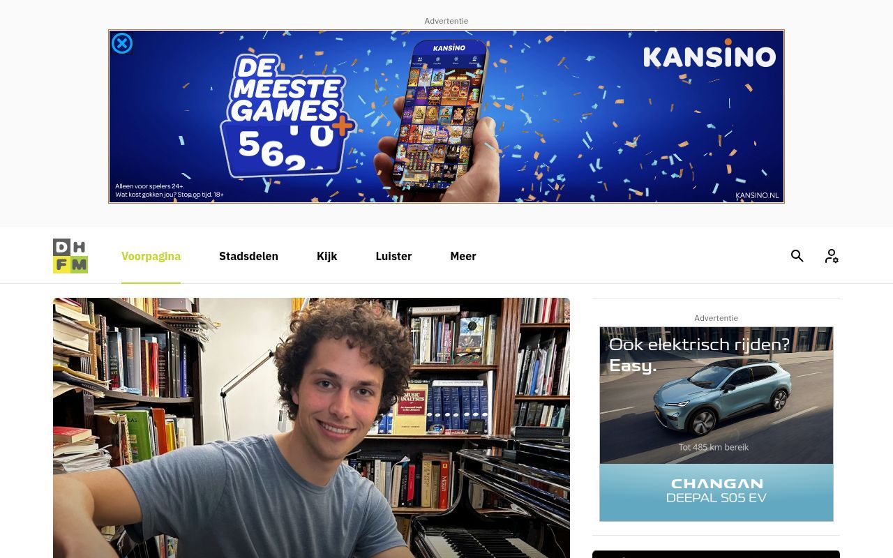 Homepage screenshot of cdn.denhaagfm.nl