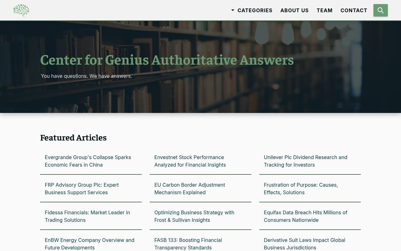 Homepage screenshot of cgaa.org