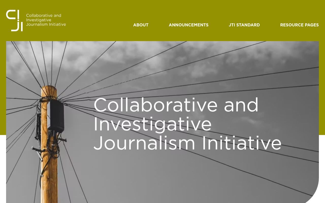 Homepage screenshot of ciji.info