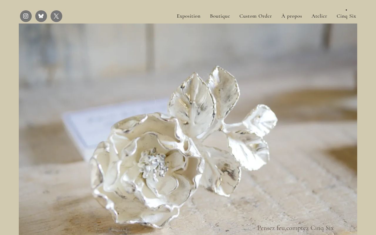 Homepage screenshot of cinq-six56.com