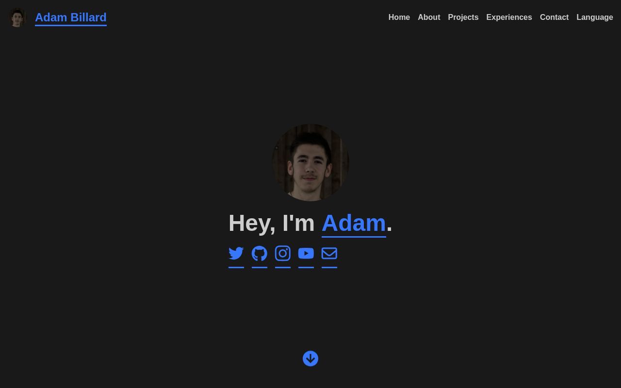 Homepage screenshot of classydev.fr