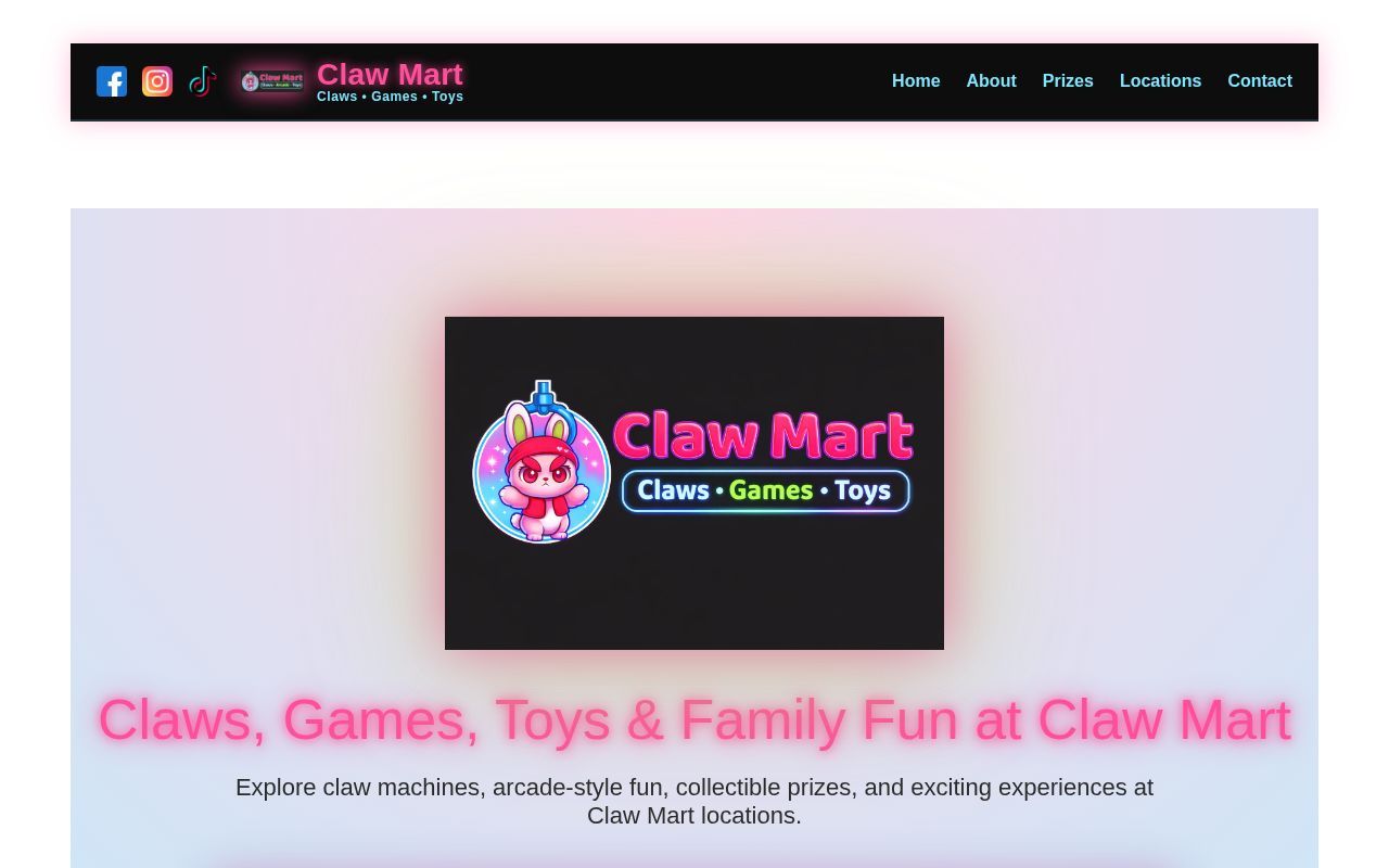 Homepage screenshot of claw-mart.com