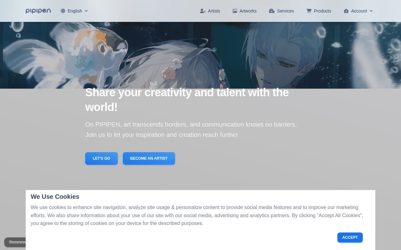 Homepage screenshot of cn.pipipen.com