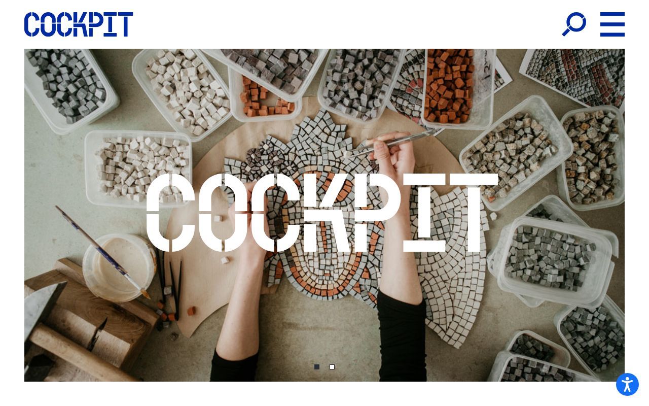 Homepage screenshot of cockpitstudios.org