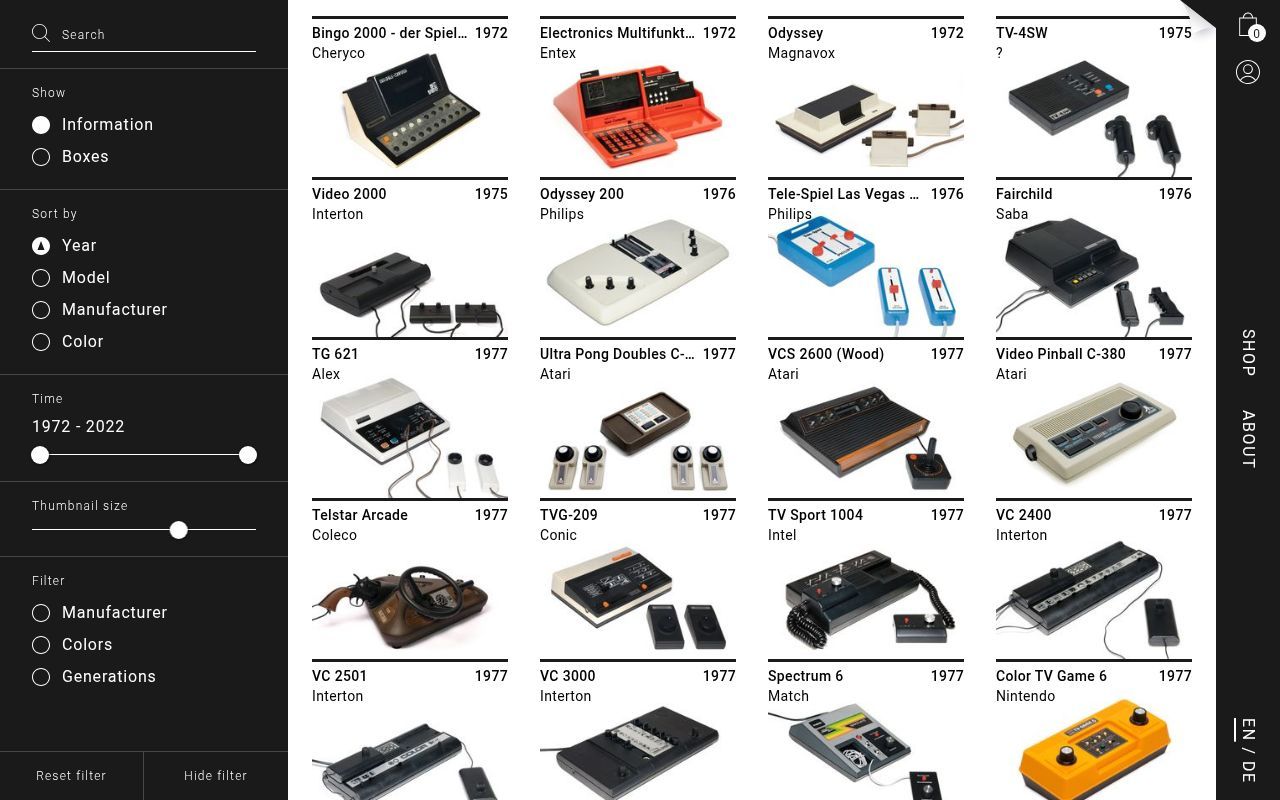 Homepage screenshot of consollection.de