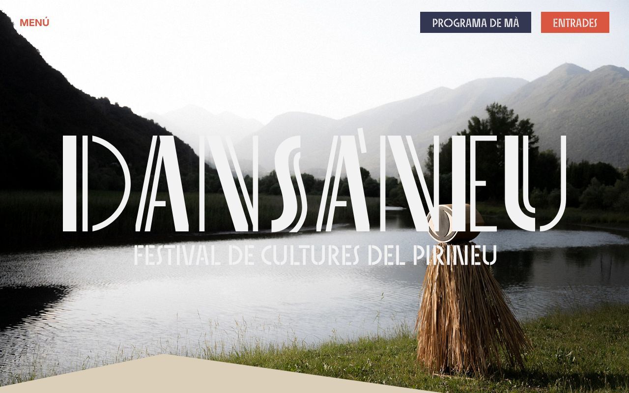 Homepage screenshot of dansaneu.cat