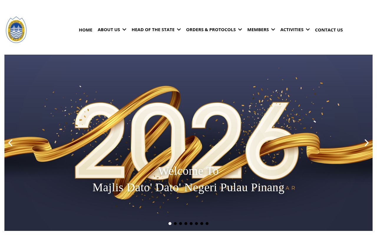 Homepage screenshot of datopenang.org