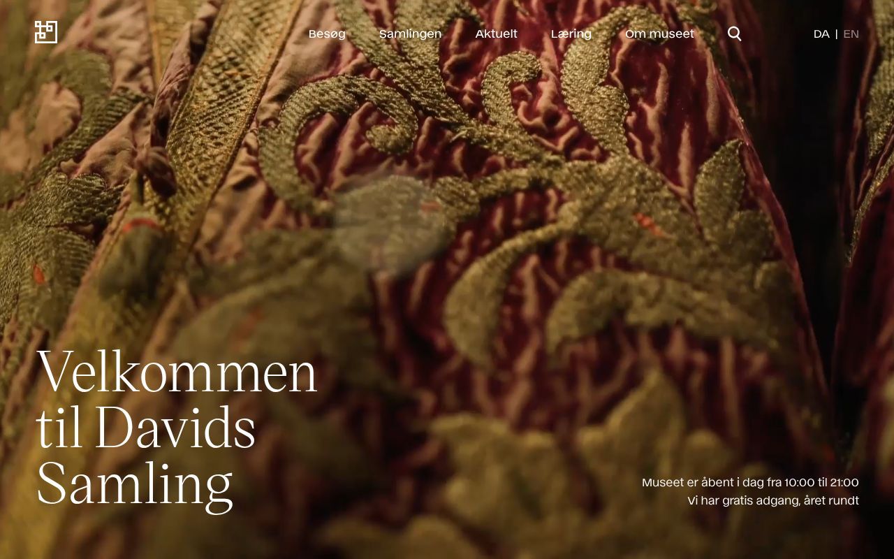 Homepage screenshot of davidmus.dk