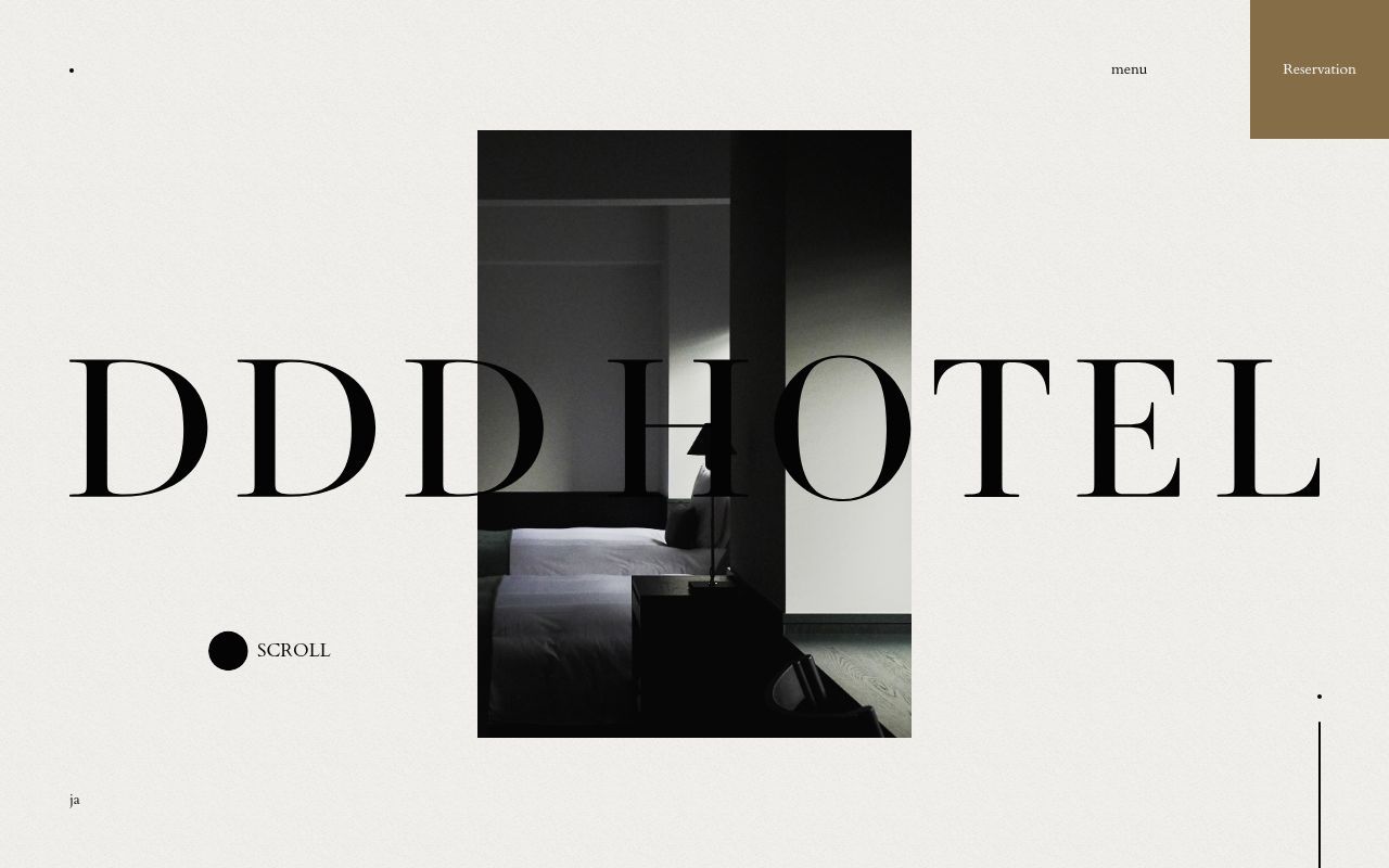 Homepage screenshot of dddhotel.jp