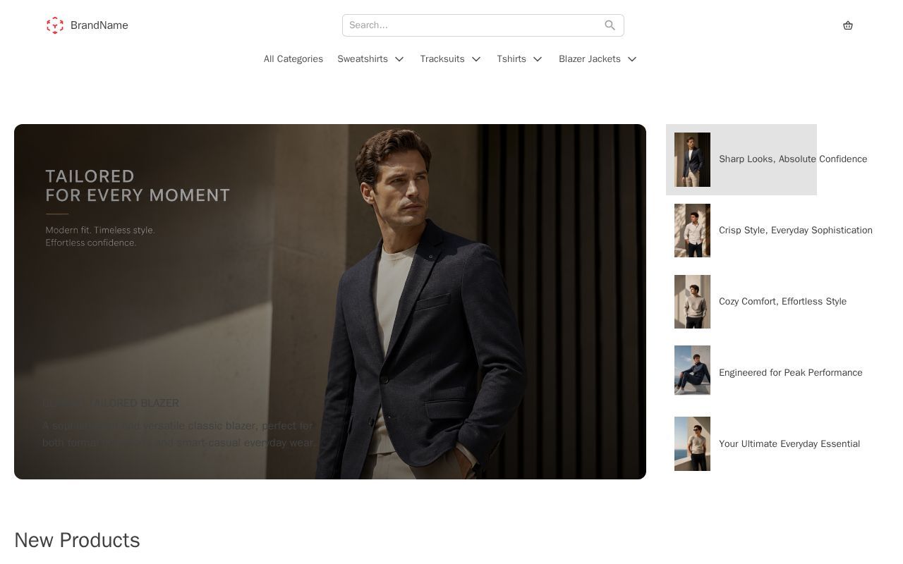 Homepage screenshot of democommerce.bakiun.dev