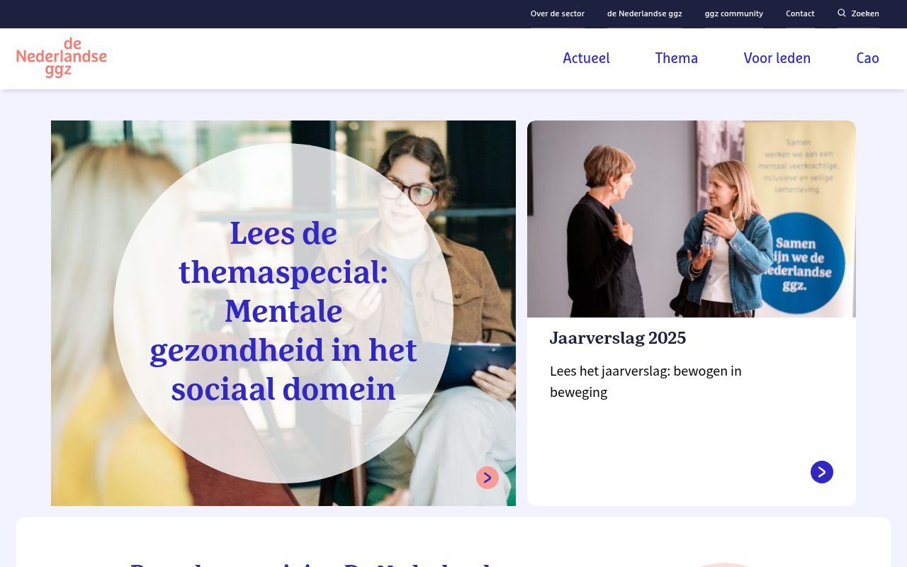 Homepage screenshot of denederlandseggz.nl
