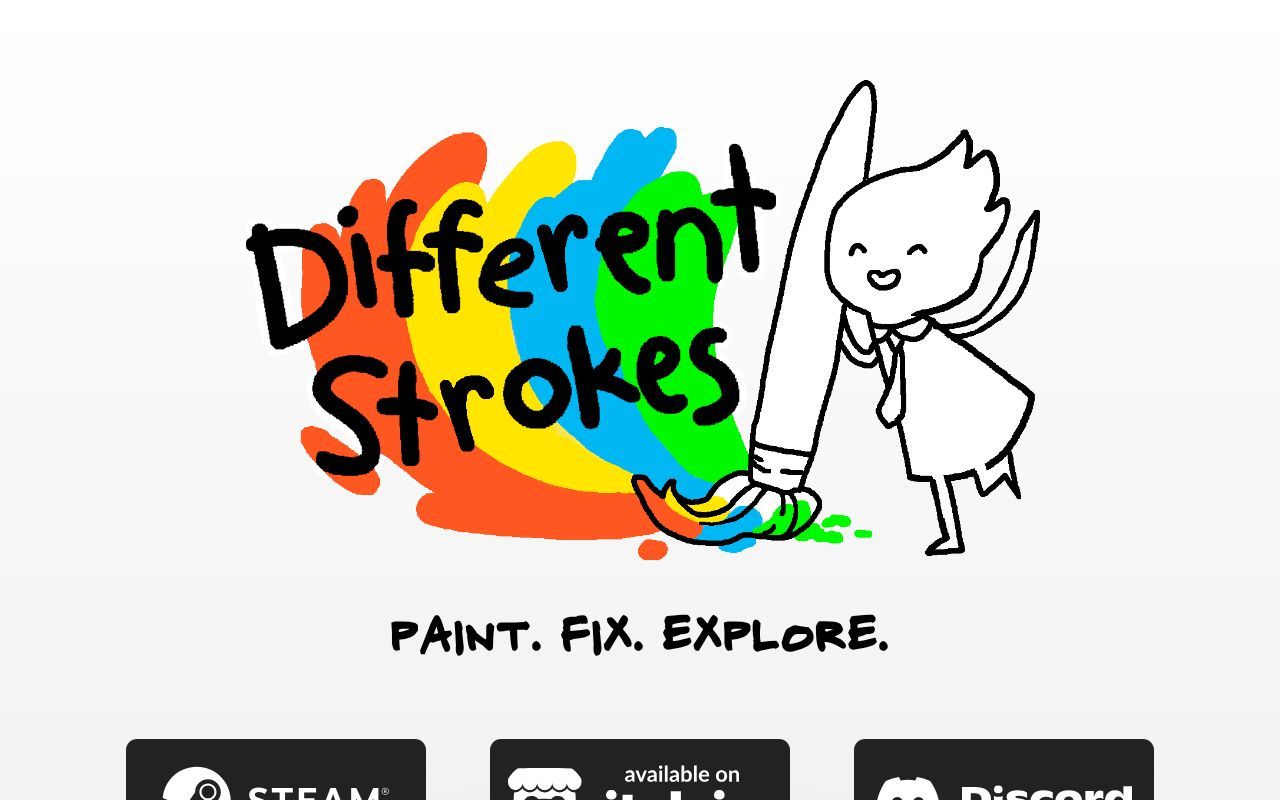 Homepage screenshot of differentstrokes.xyz