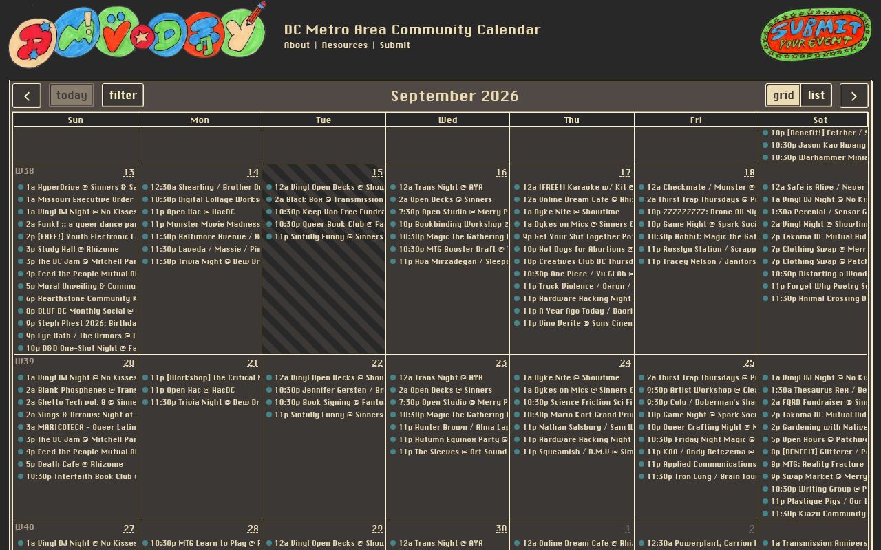 Homepage screenshot of dmv-diy.fyi