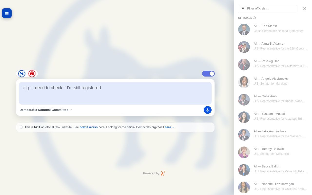 Homepage screenshot of dnc.dev