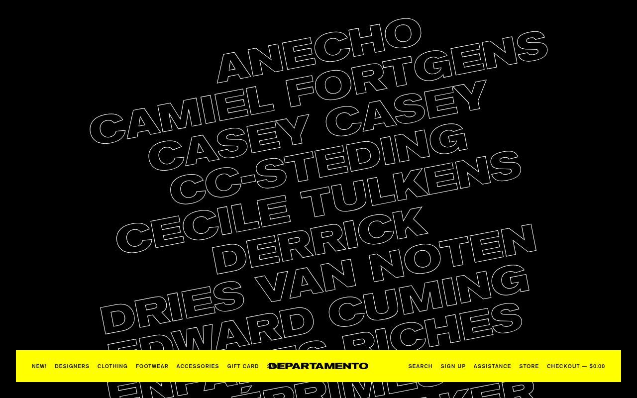 Homepage screenshot of dpto.la