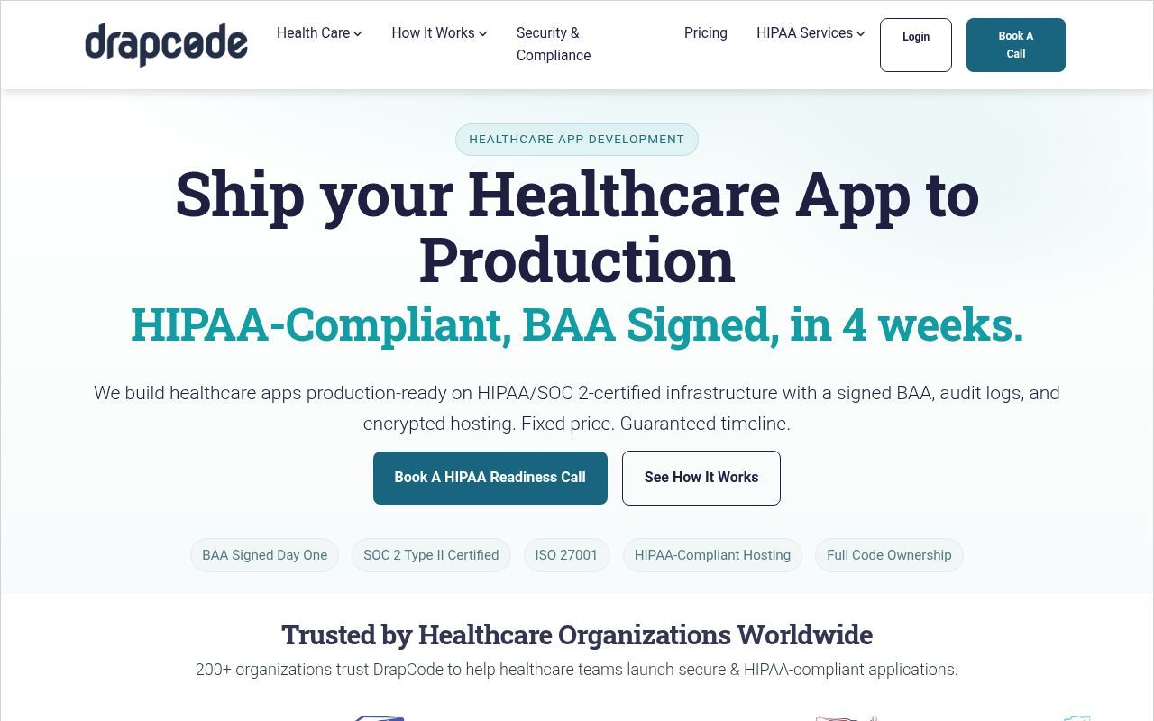 Homepage screenshot of drapcode.com