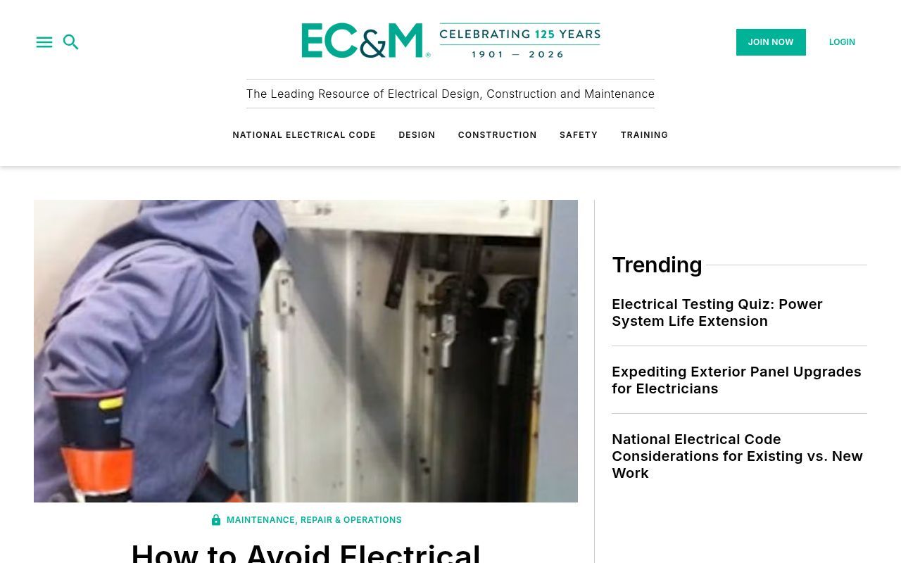 Homepage screenshot of ecmweb.com