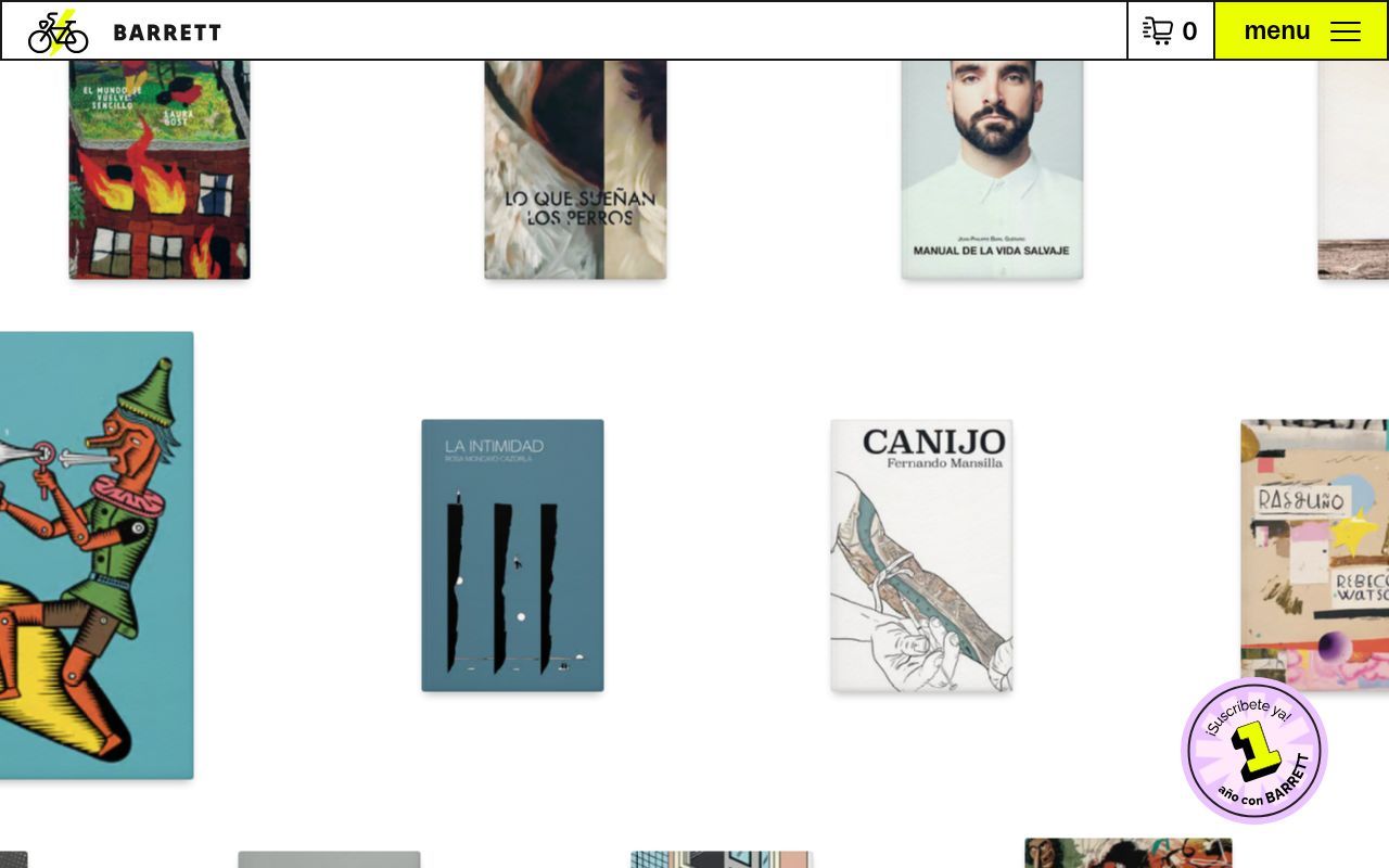 Homepage screenshot of editorialbarrett.org