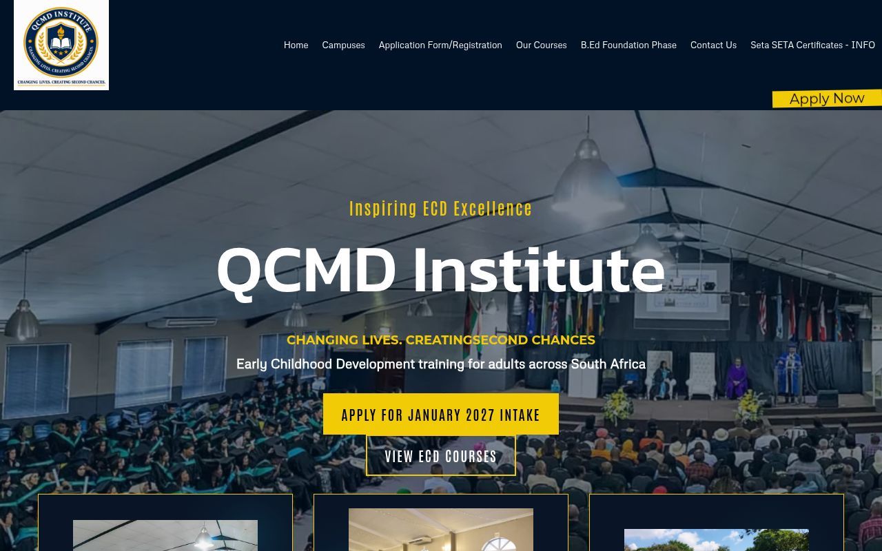 Homepage screenshot of edubuildwc.co.za