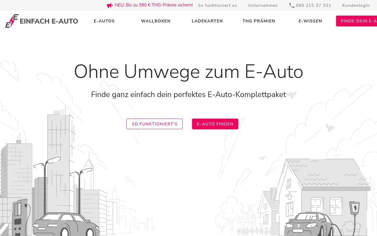 Homepage screenshot of einfacheauto.de
