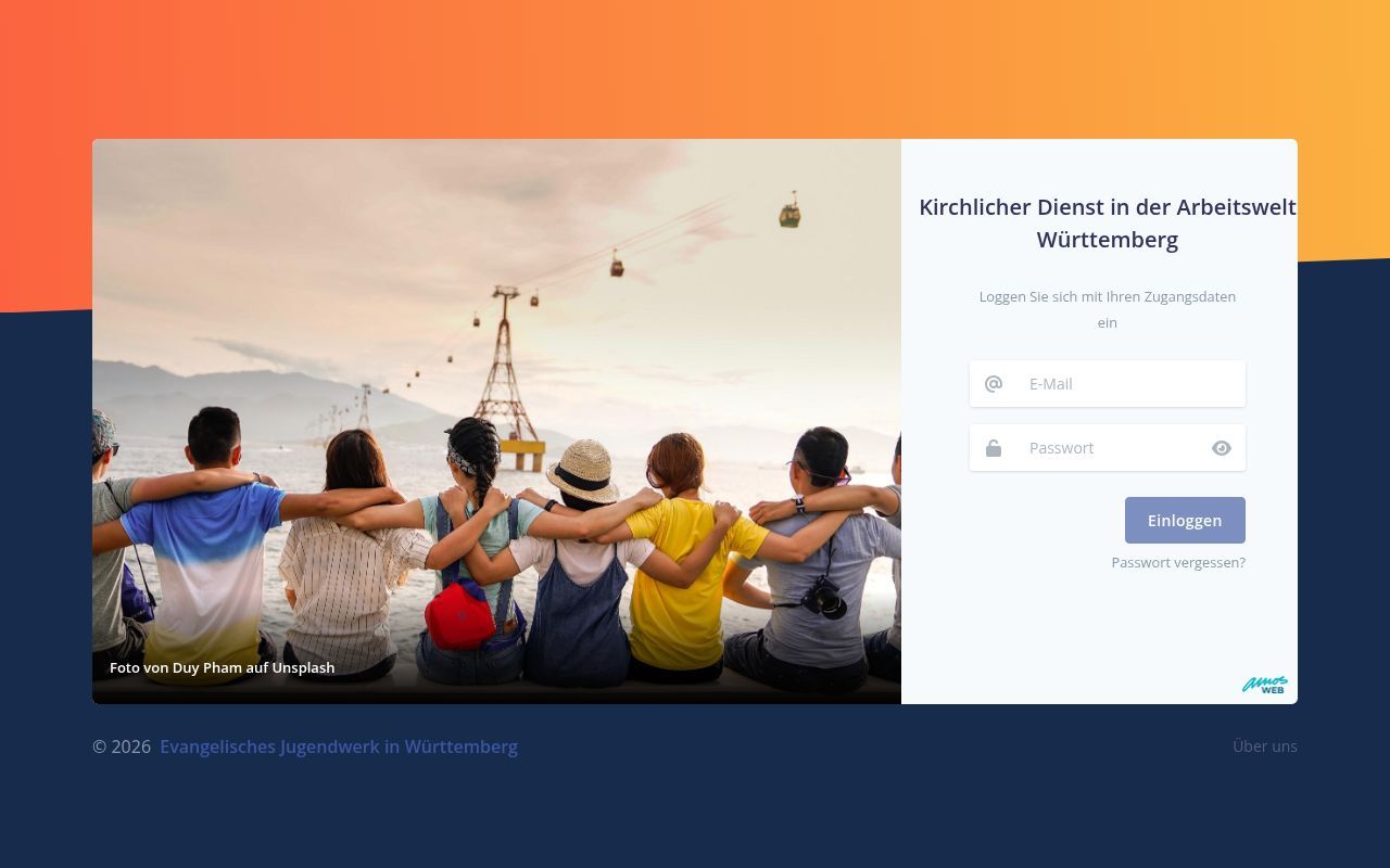 Homepage screenshot of ekda.amosweb.de