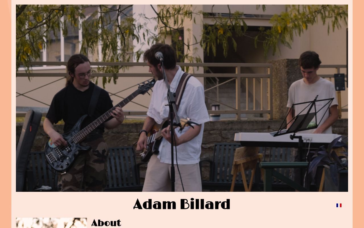 Homepage screenshot of epk.classydev.fr