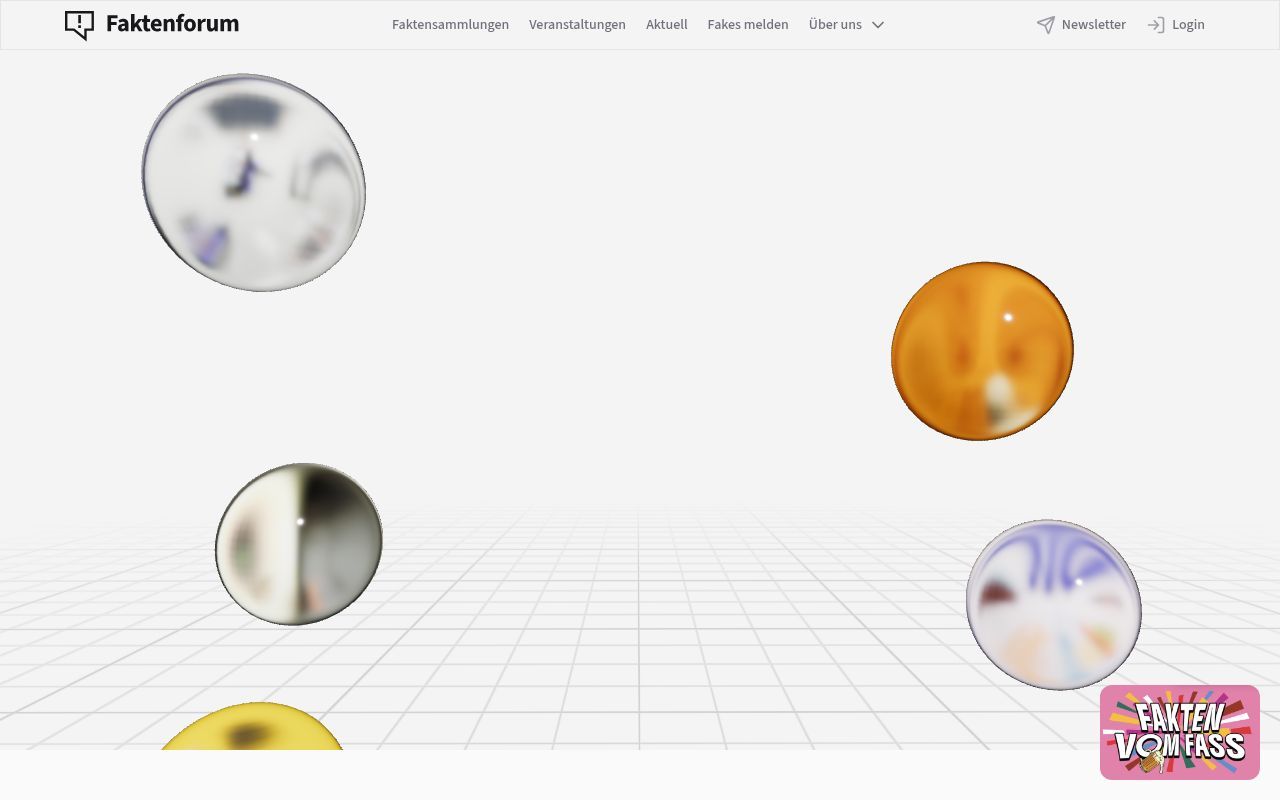 Homepage screenshot of faktenforum.org