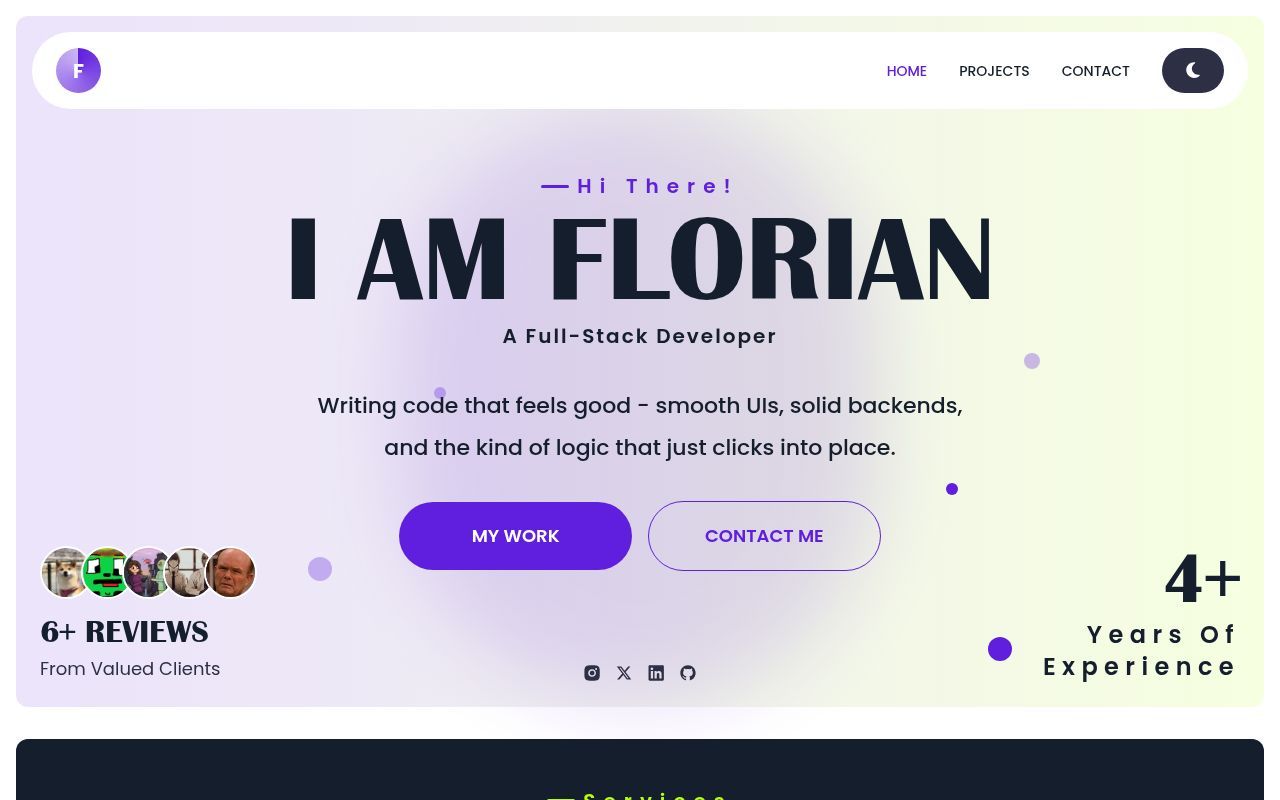 Homepage screenshot of fedox.ovh