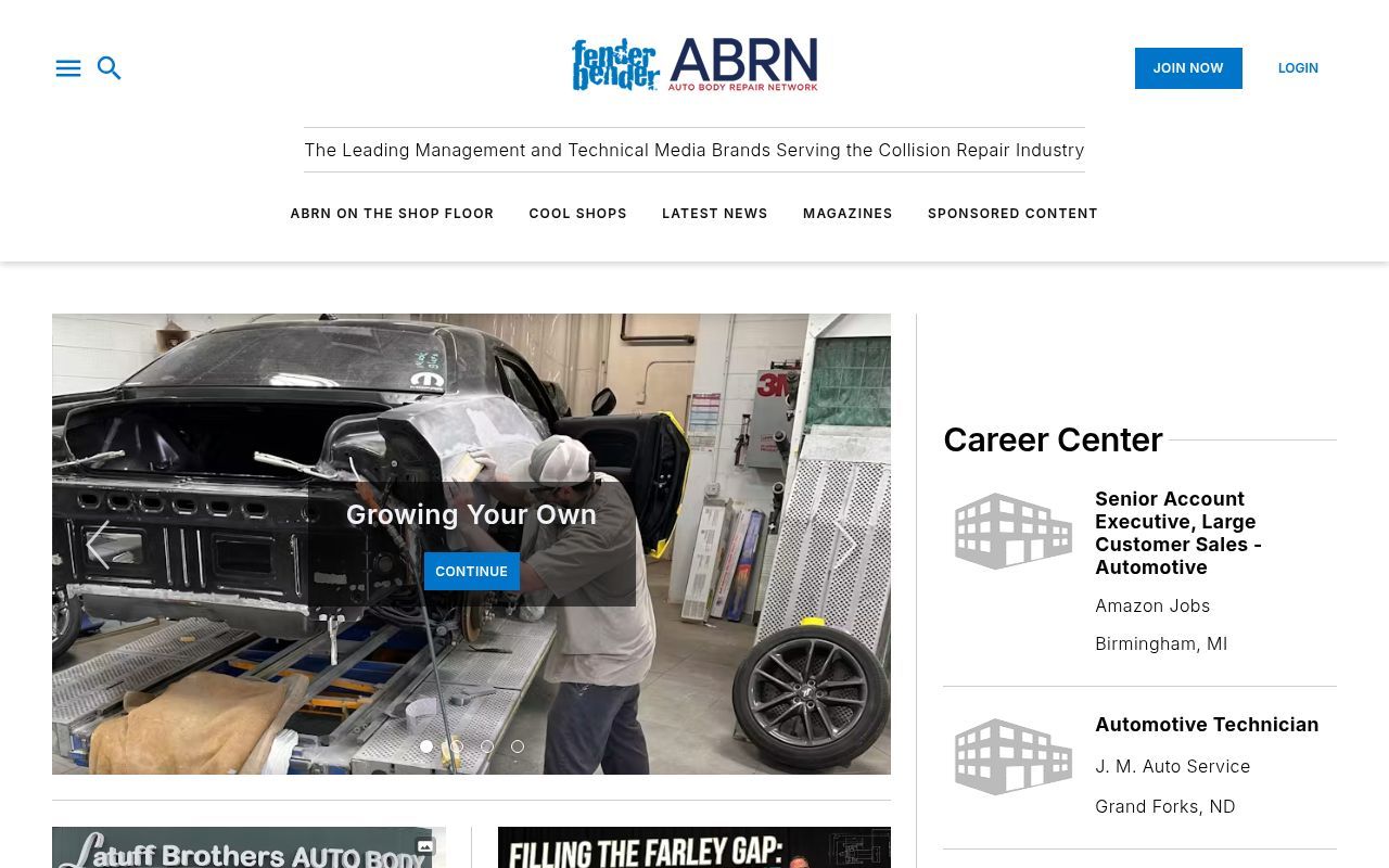 Homepage screenshot of fenderbender.com