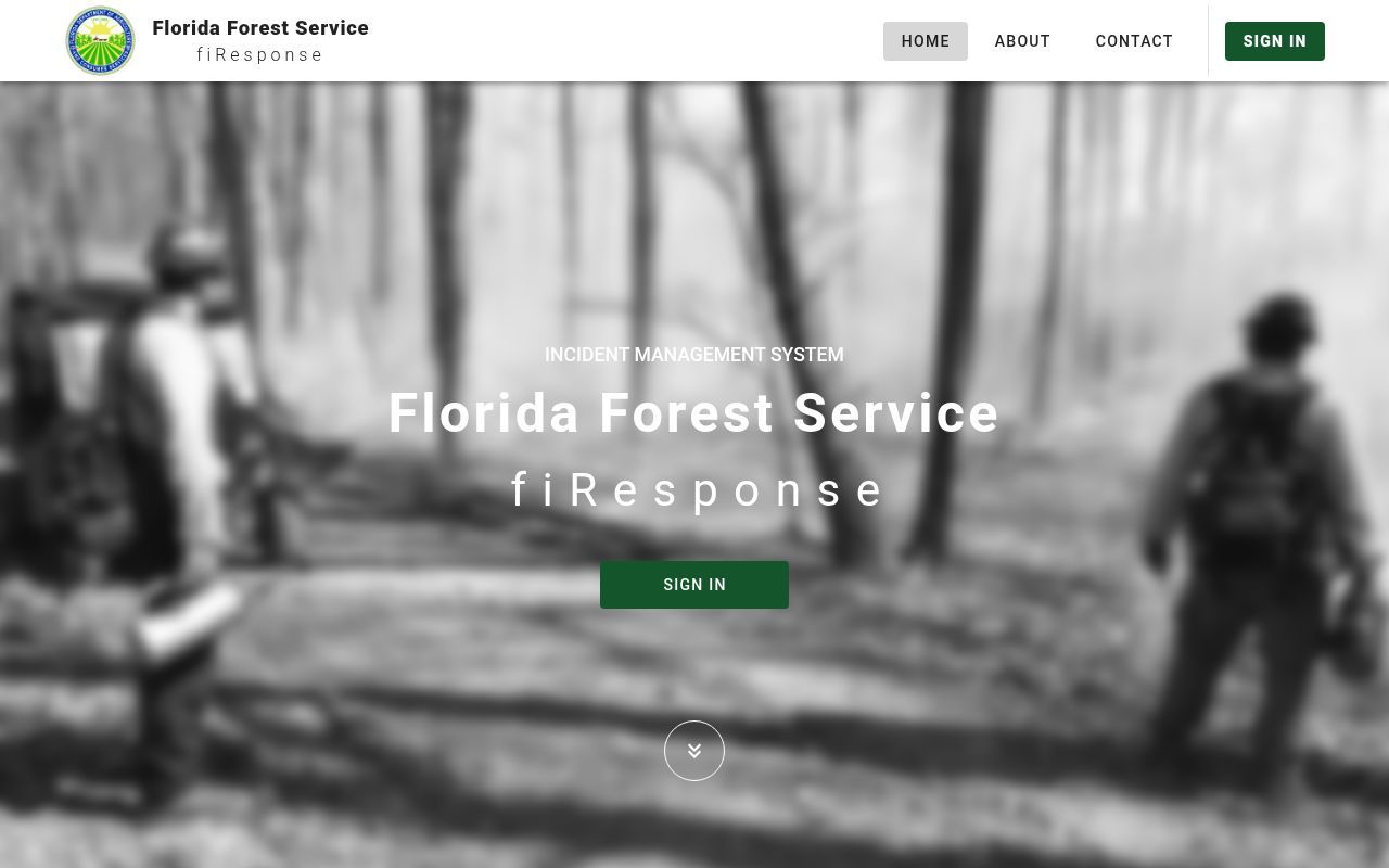 Homepage screenshot of ffs.firesponse.com