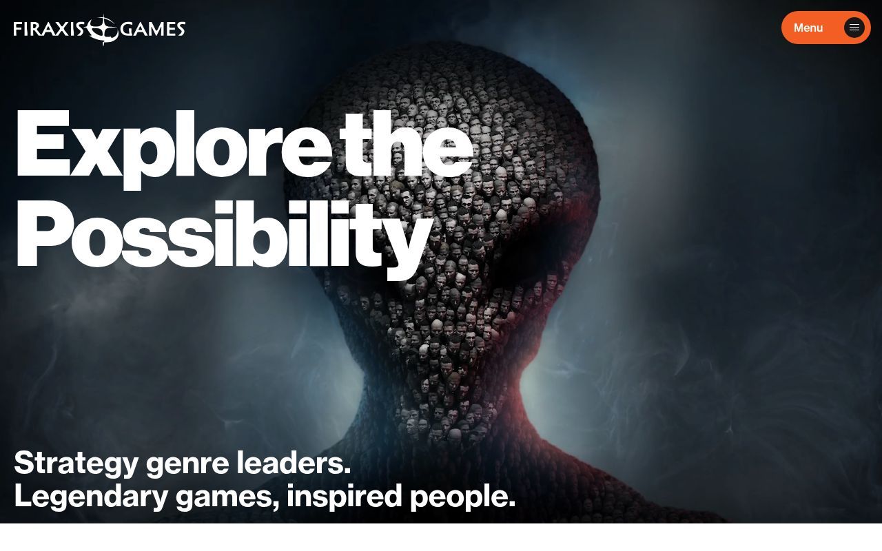 Homepage screenshot of firaxis.com
