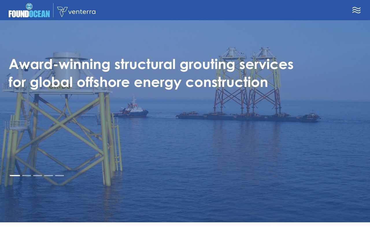 Homepage screenshot of foundocean.com