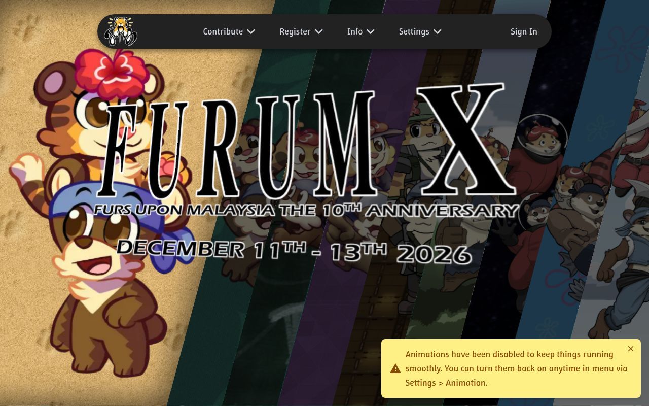 Homepage screenshot of furum.org