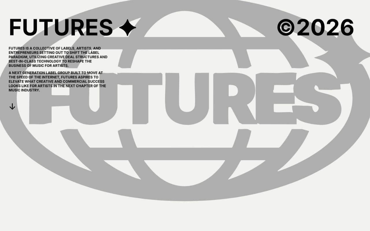 Homepage screenshot of futur.es