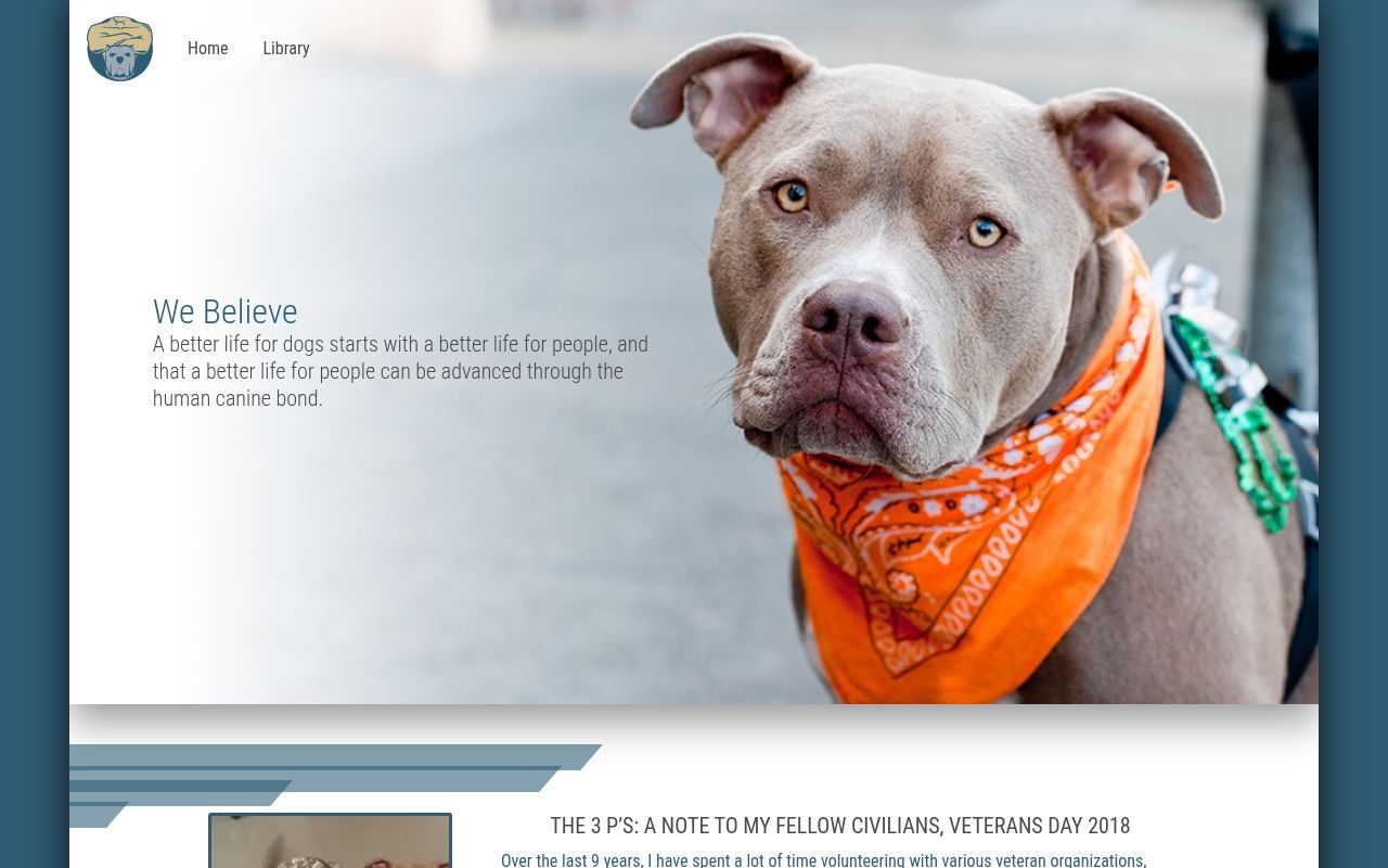 Homepage screenshot of gamedogguardian.com
