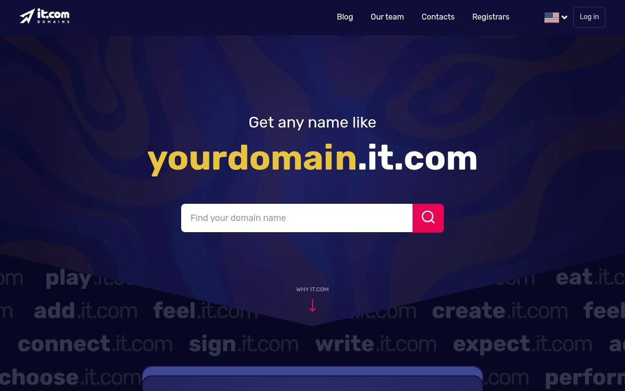 Homepage screenshot of get.it.com