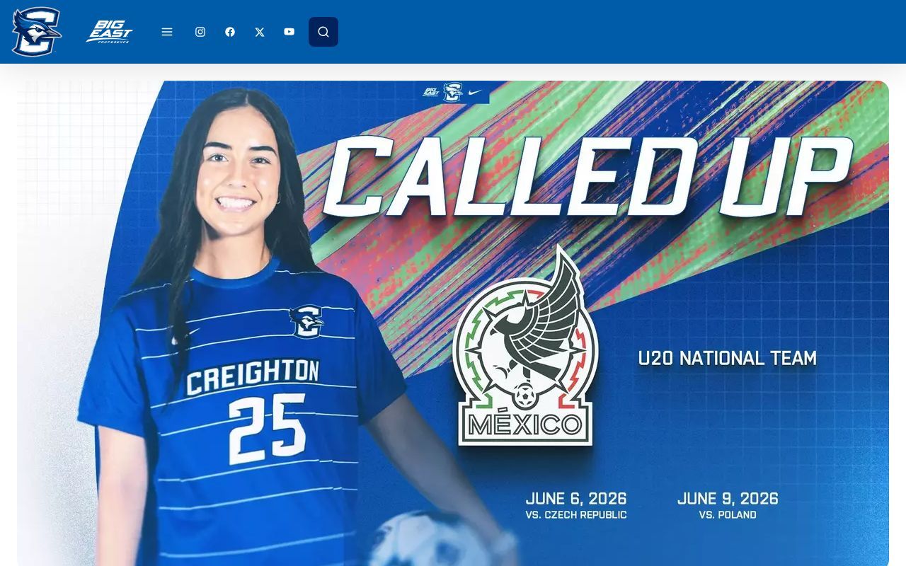 Homepage screenshot of gocreighton.com