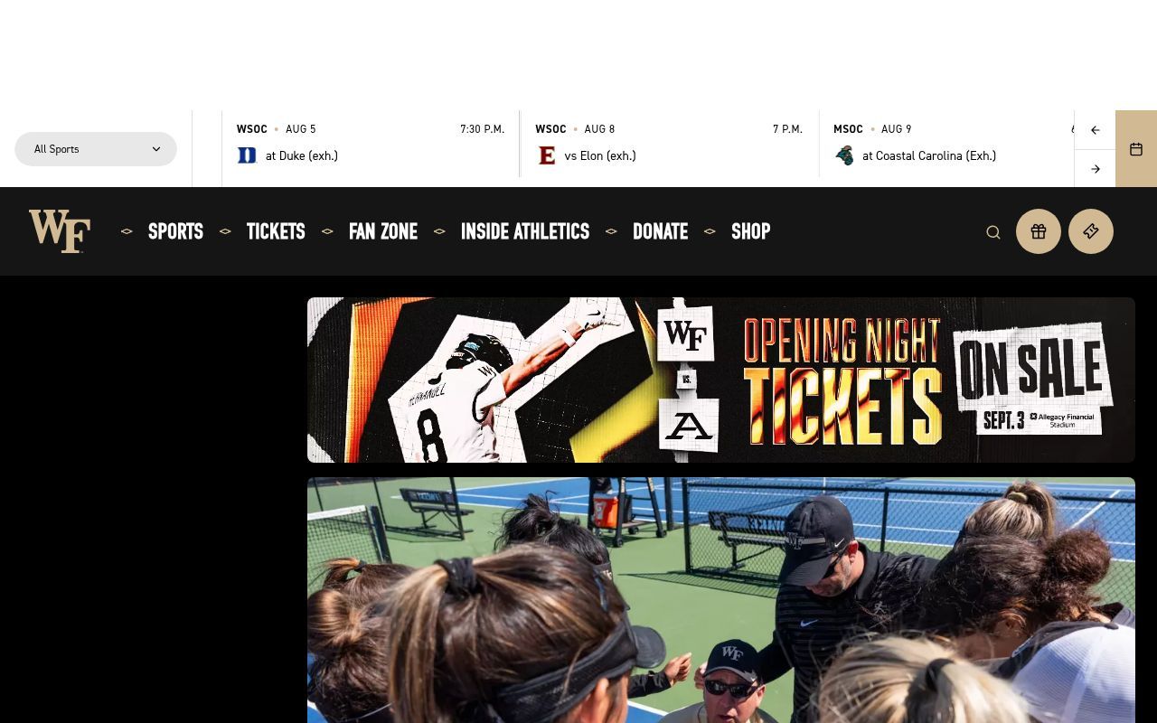 Homepage screenshot of godeacs.com