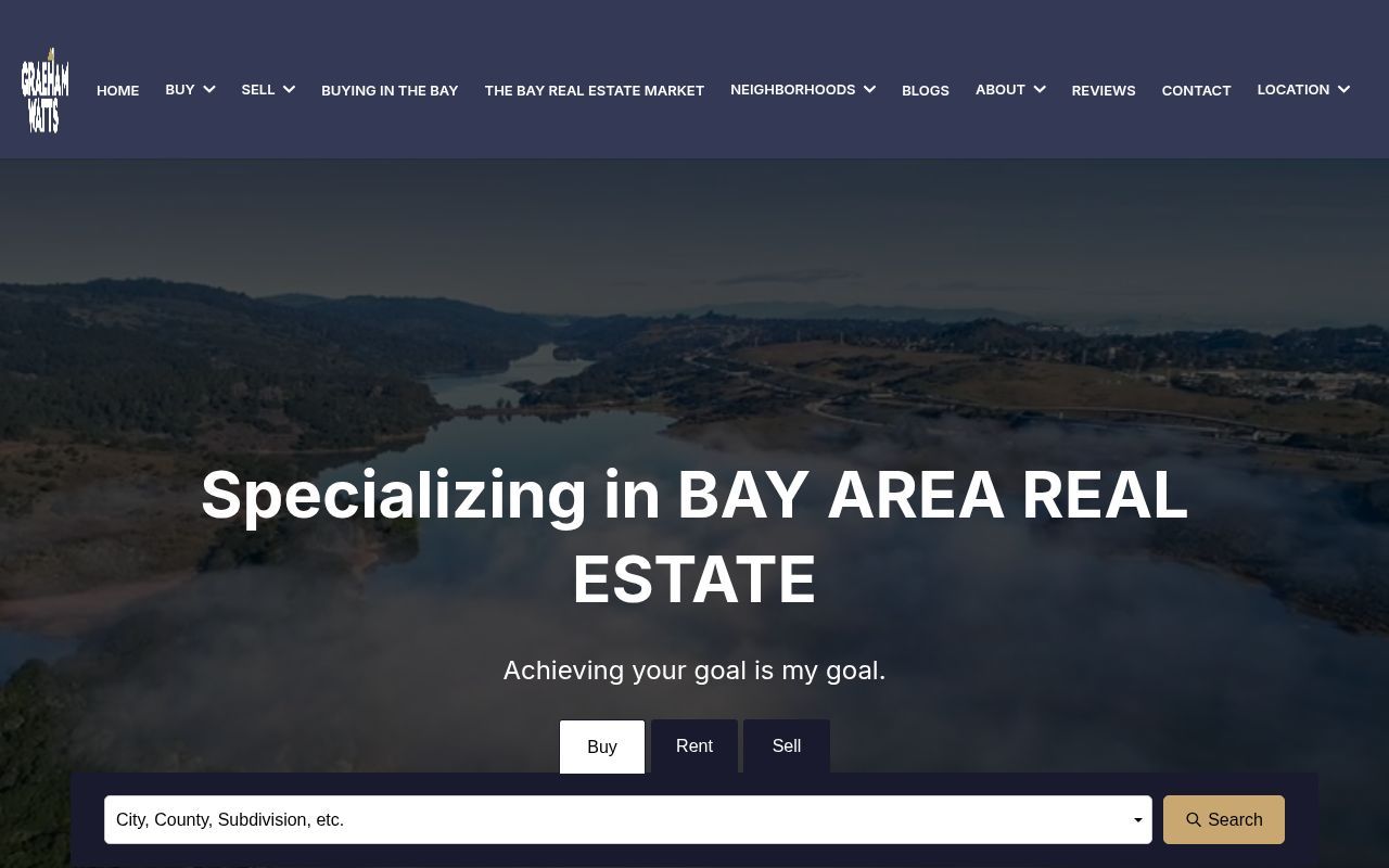 Homepage screenshot of graehamwatts.com