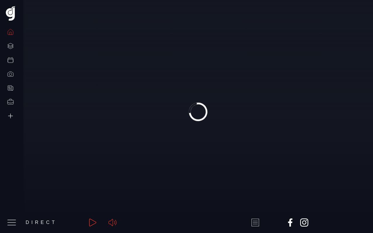 Homepage screenshot of graffitiradio.fr