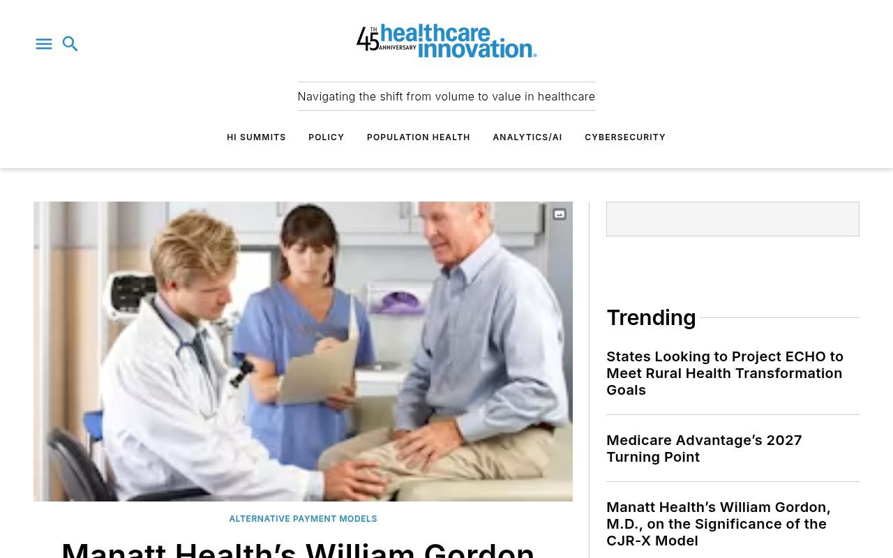 Homepage screenshot of hcinnovationgroup.com