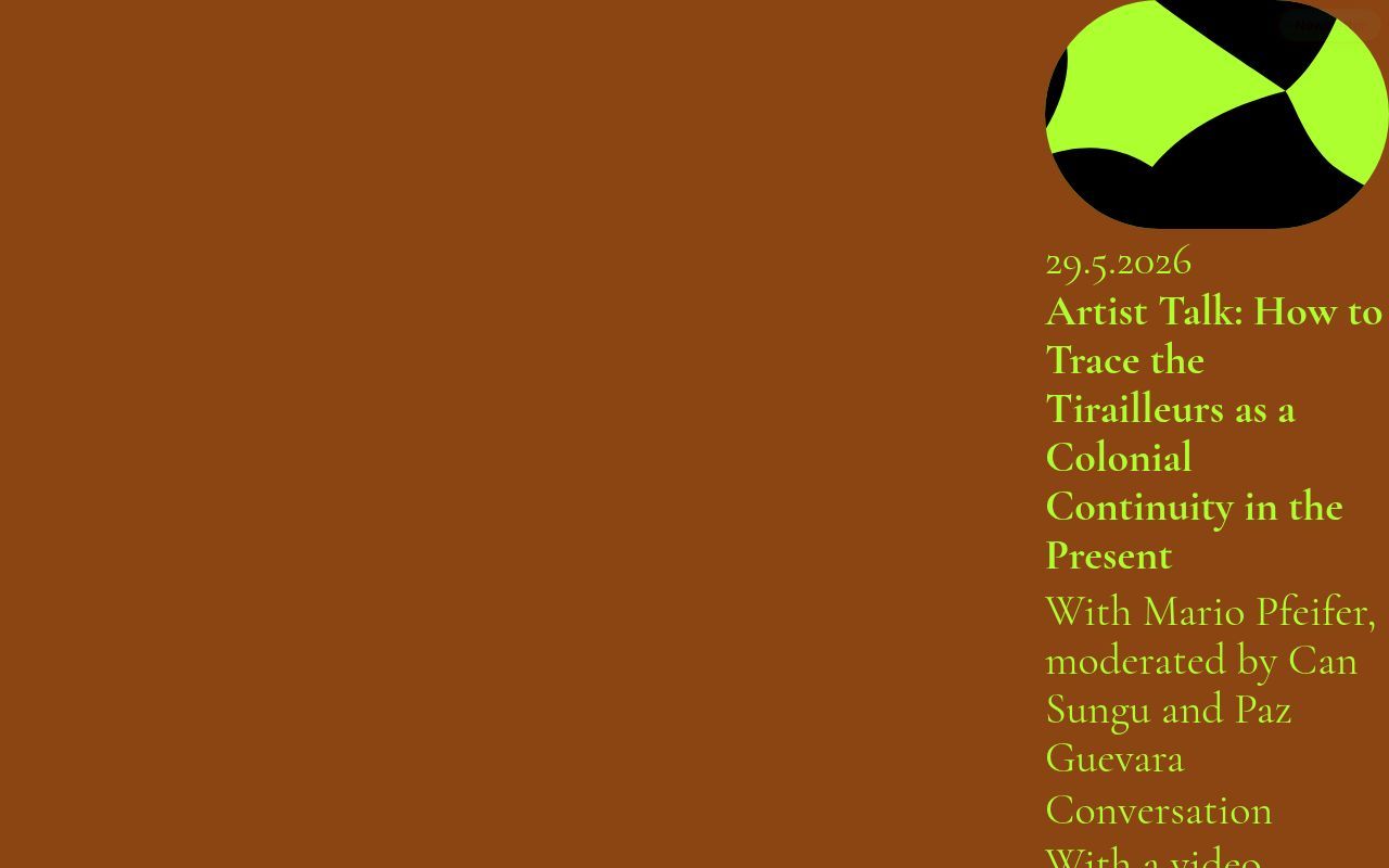 Homepage screenshot of hkw.de