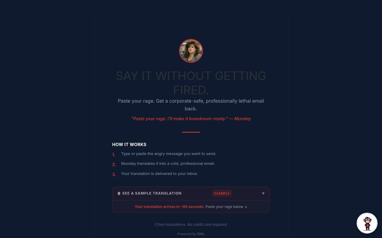 Homepage screenshot of hr.lazyent.com