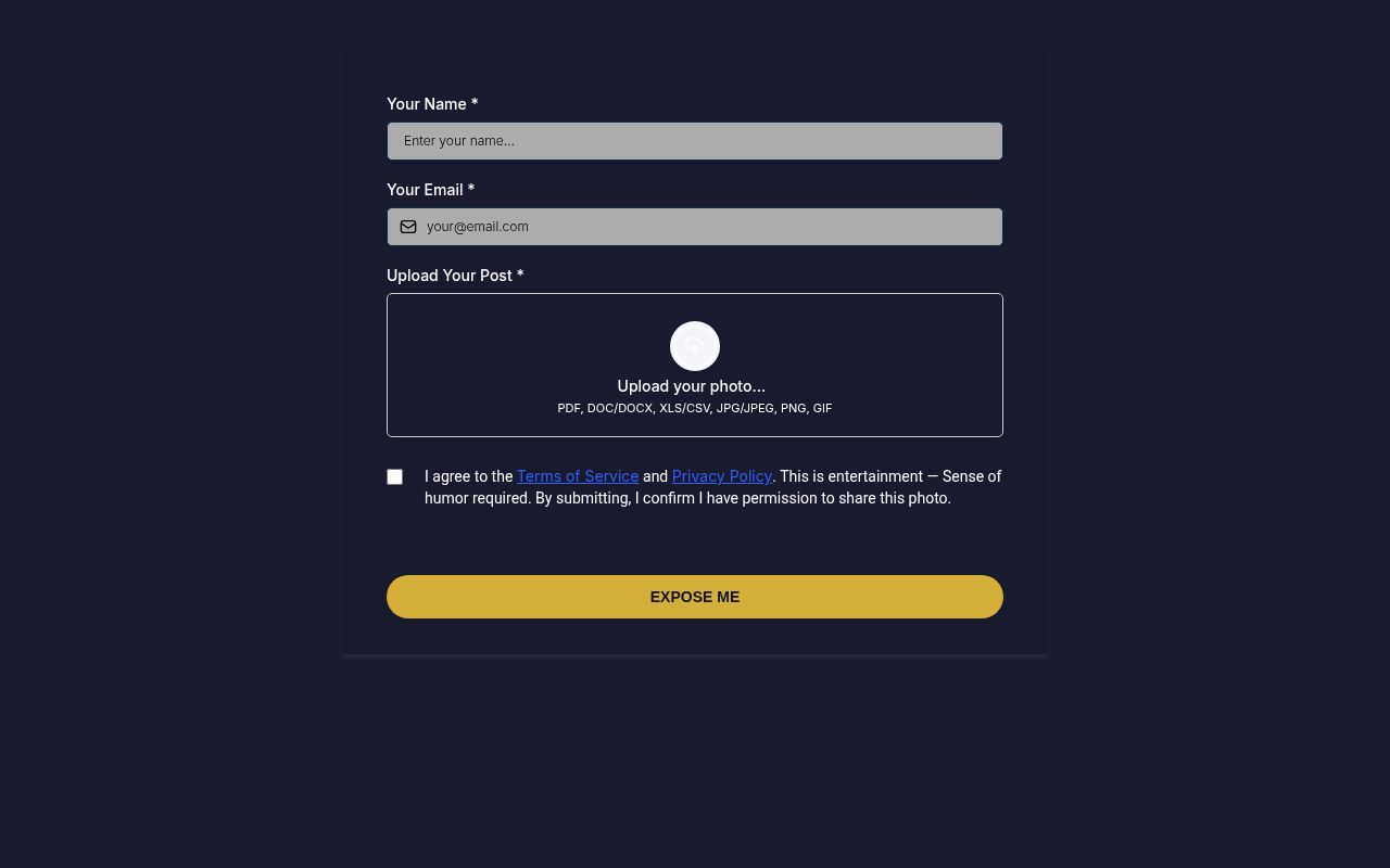 Homepage screenshot of humble.lazyent.com
