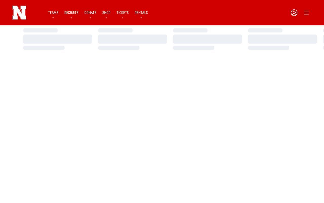 Homepage screenshot of huskers.com