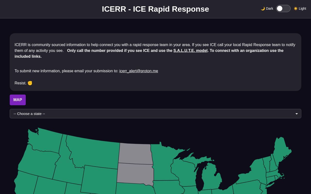 Homepage screenshot of icerr.com