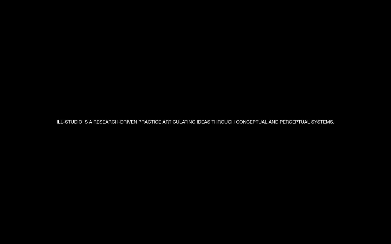 Homepage screenshot of ill-studio.com