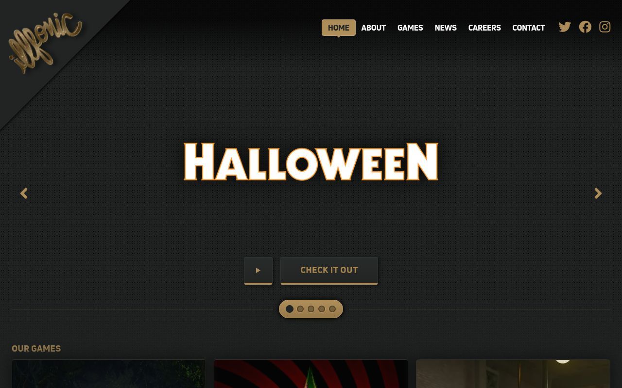 Homepage screenshot of illfonic.com