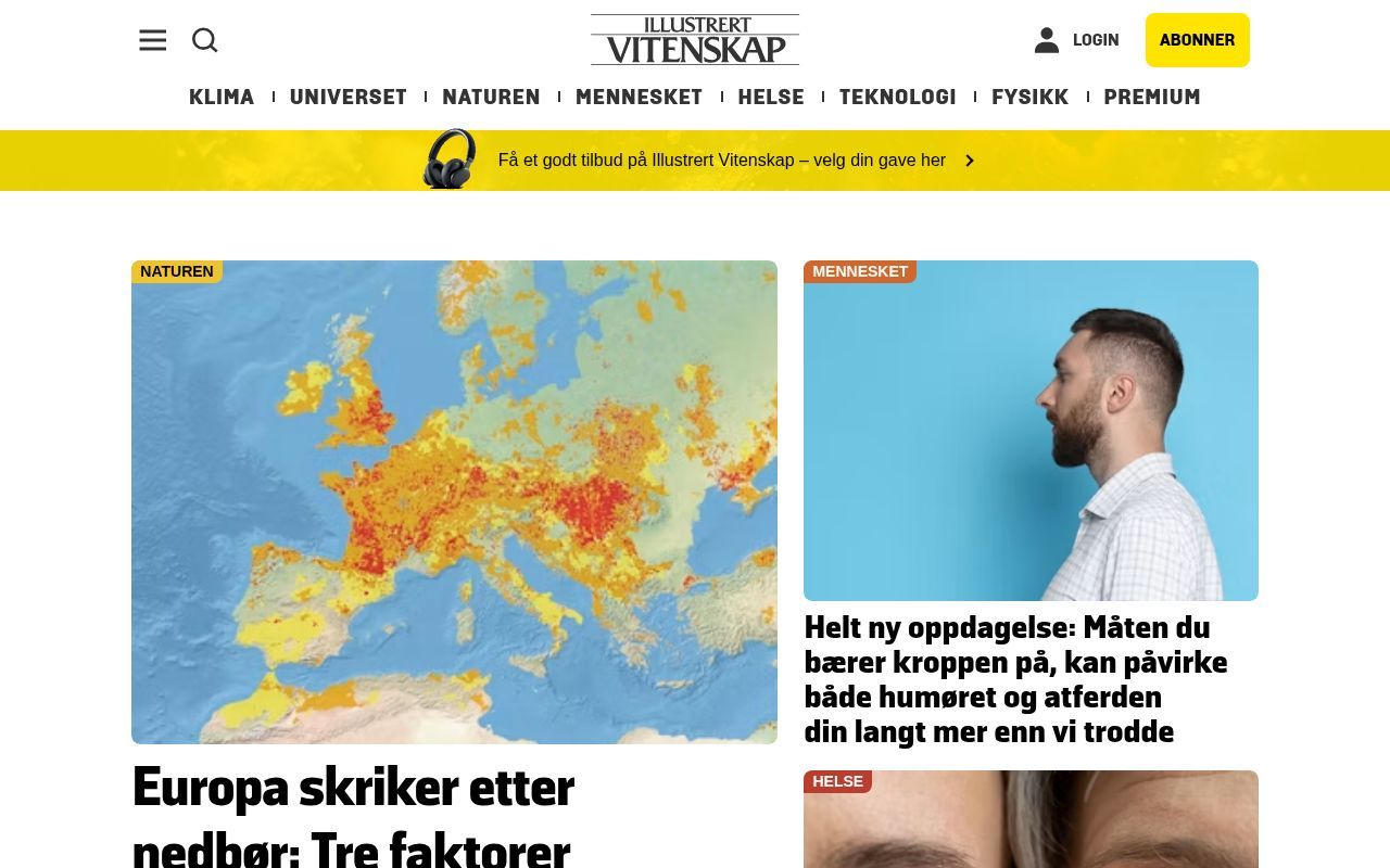 Homepage screenshot of illvit.no